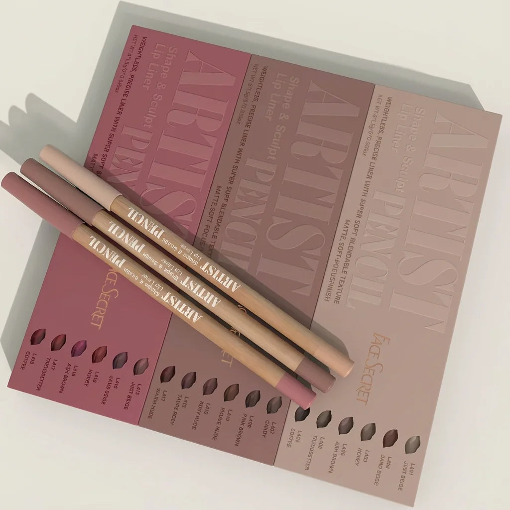 Velvet Matte Lip Liner Pencils Set Long-Lasting