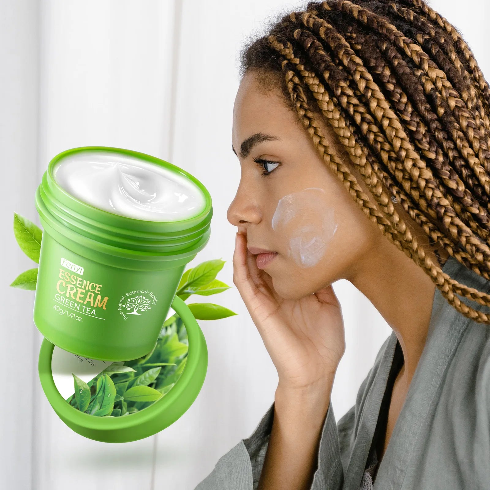Japanese Green Tea Face Cream for Acne